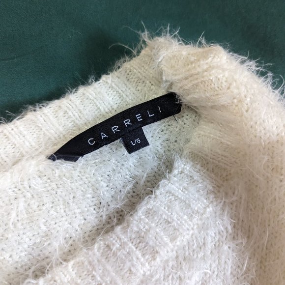 NWT Cream Carreli Jeans Eyelash Long Sweater Size: L - Picture 13 of 13
